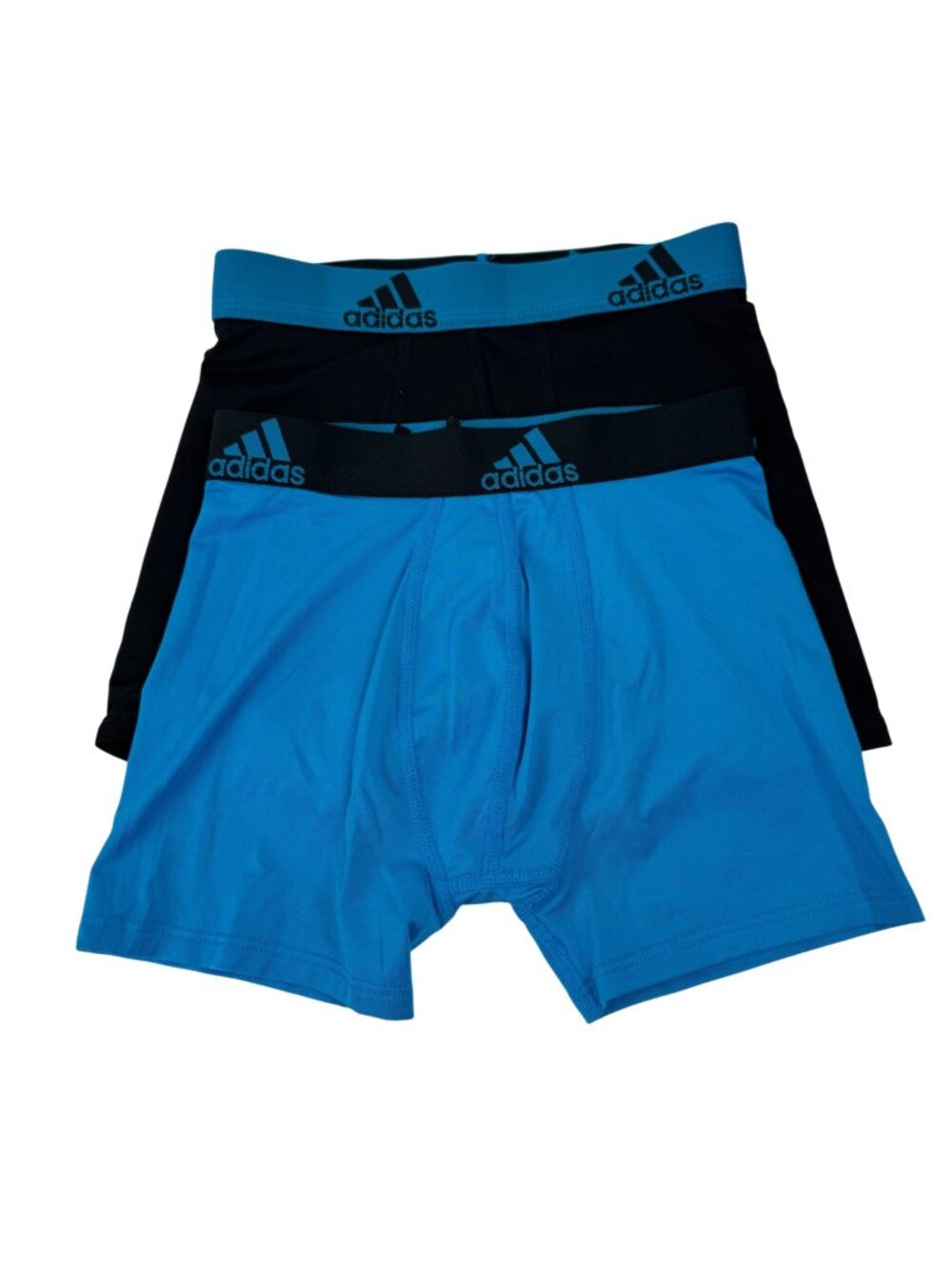 adidas NEW No Box 2-Pack Youth Performance Boxer Brief Med 10-12 Teal Grey Black